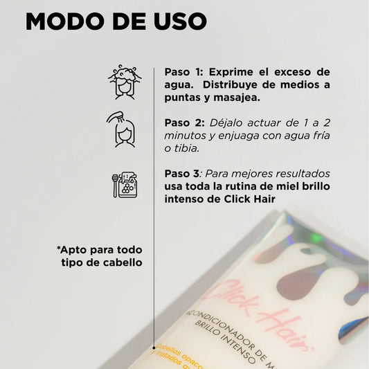 ACONDICIONADOR CLICK HAIR MIEL