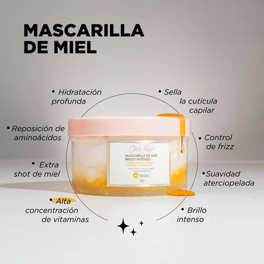 MASCARILLA CLICK HAIR MIEL BRILLO INTENSO