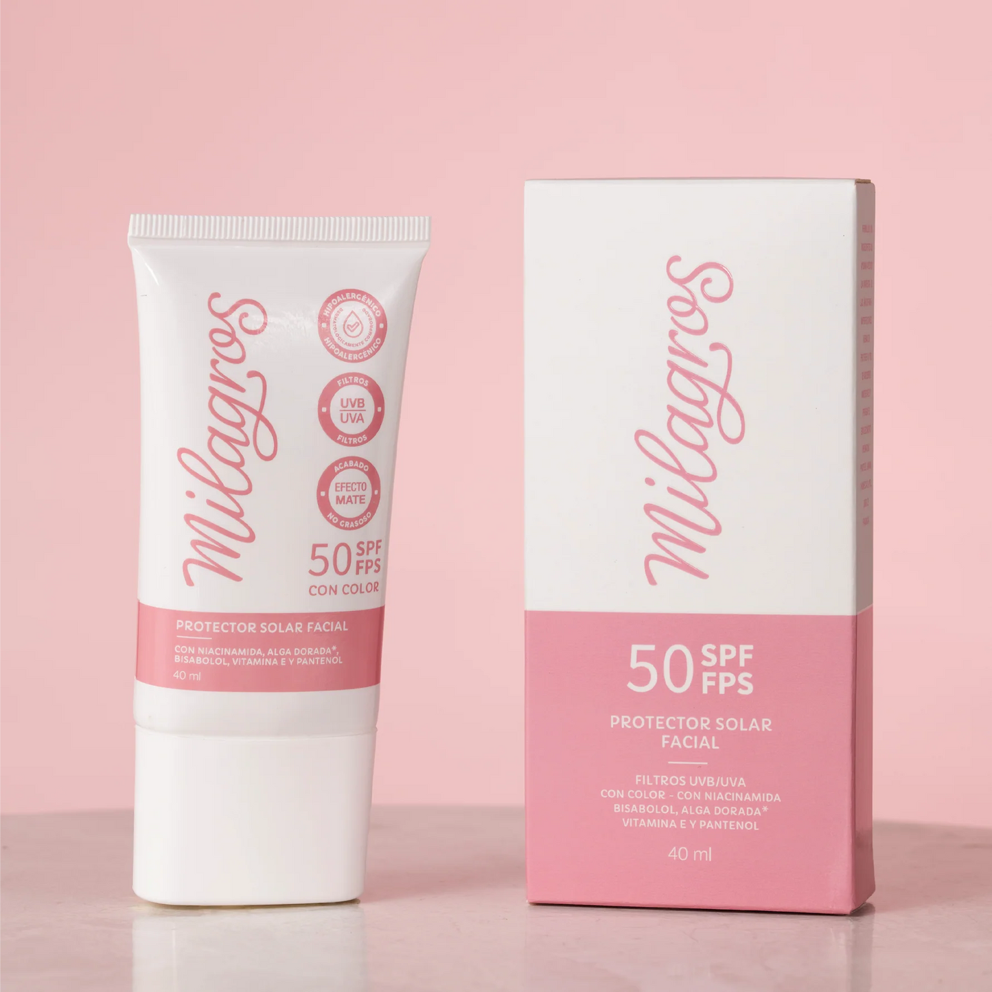 PROTECTOR SOLAR MILAGROS 50 SPF/FPS CON COLOR