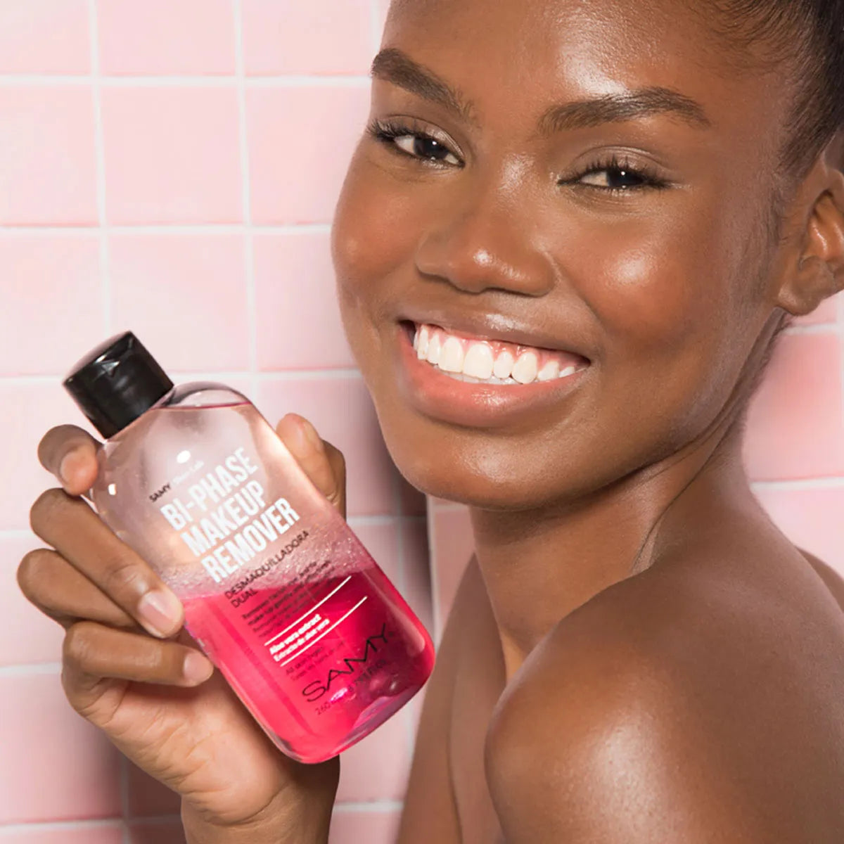 DESMAQUILLANTE SAMY BIFÁSICO DUAL FUCSIA