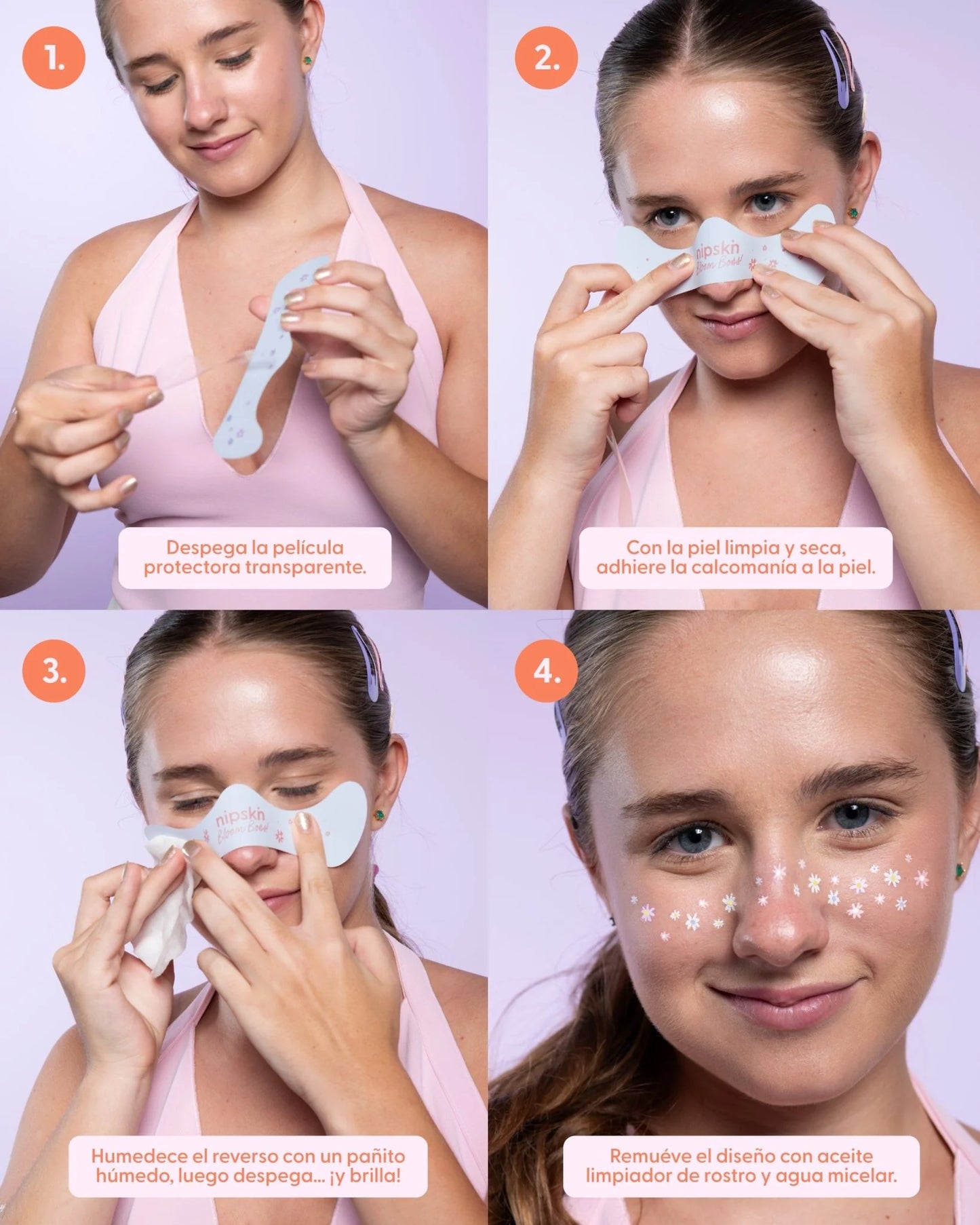 STICKERS DECORATIVOS PARA ROSTRO Y CUERPO BLOOM BOSS