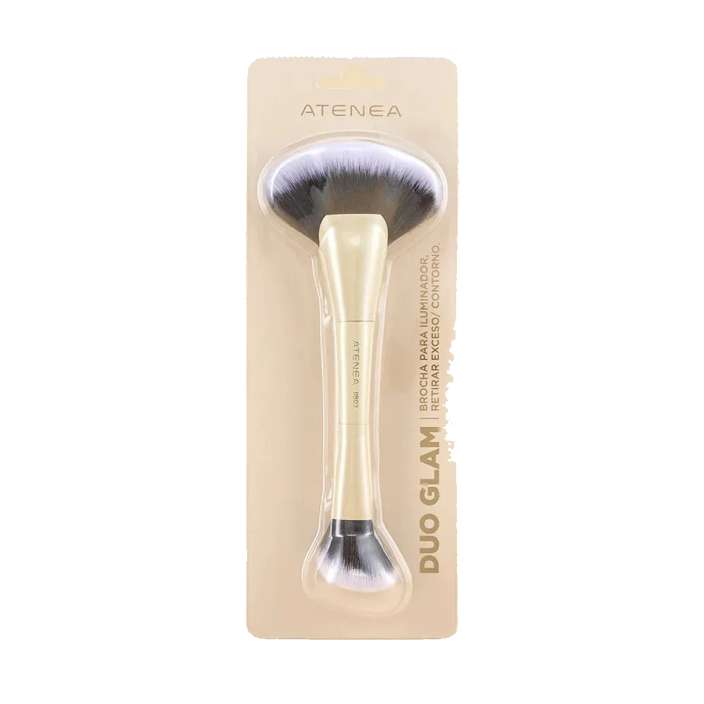 BROCHA ATENEA DUO GLAM DB03 CONTORNO Y ABANICO