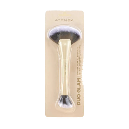BROCHA ATENEA DUO GLAM DB03 CONTORNO Y ABANICO