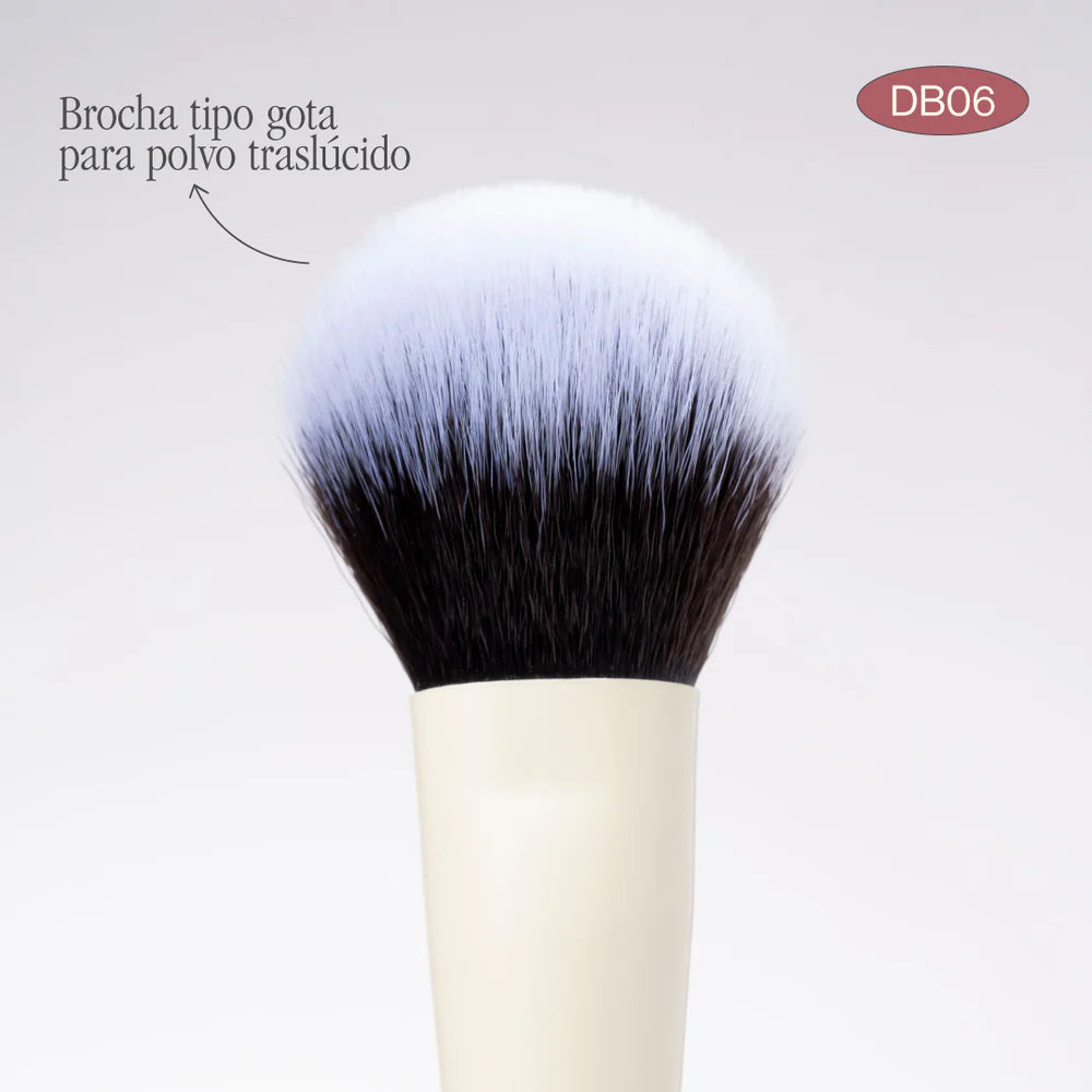 BROCHA ATENEA DUO GLAM BD06 ILUMINADOR Y POLVO SUELTO