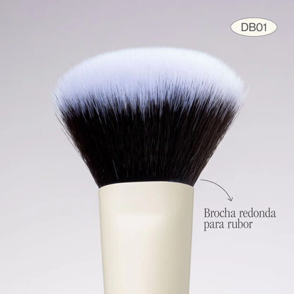 BROCHA ATENEA DUO GLAM DB01 POLVO Y RUBOR