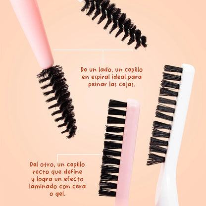 BROCHA DE CEJAS ORGÁNICAS SET X2