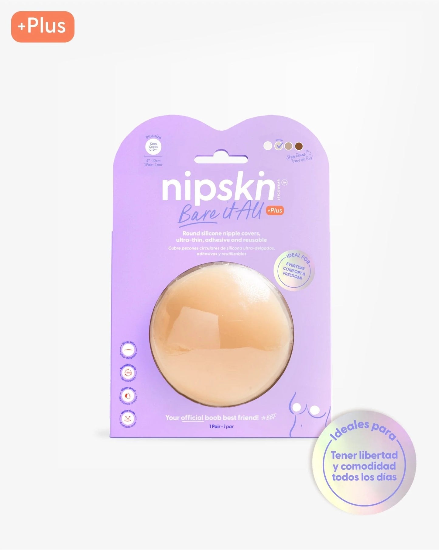 CUBREPEZONES DE SILICONA REUTILIZABLE BARE IT ALL