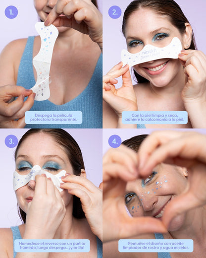 STICKERS DECORATIVOS PARA ROSTRO Y CUERPO DREAM CHASER