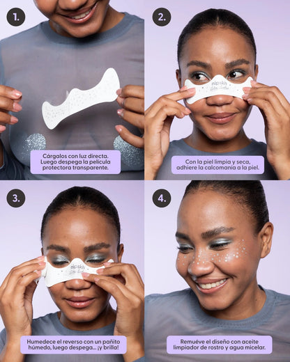 STICKERS DECORATIVOS PARA ROSTRO Y CUERPO GLOW GETTER