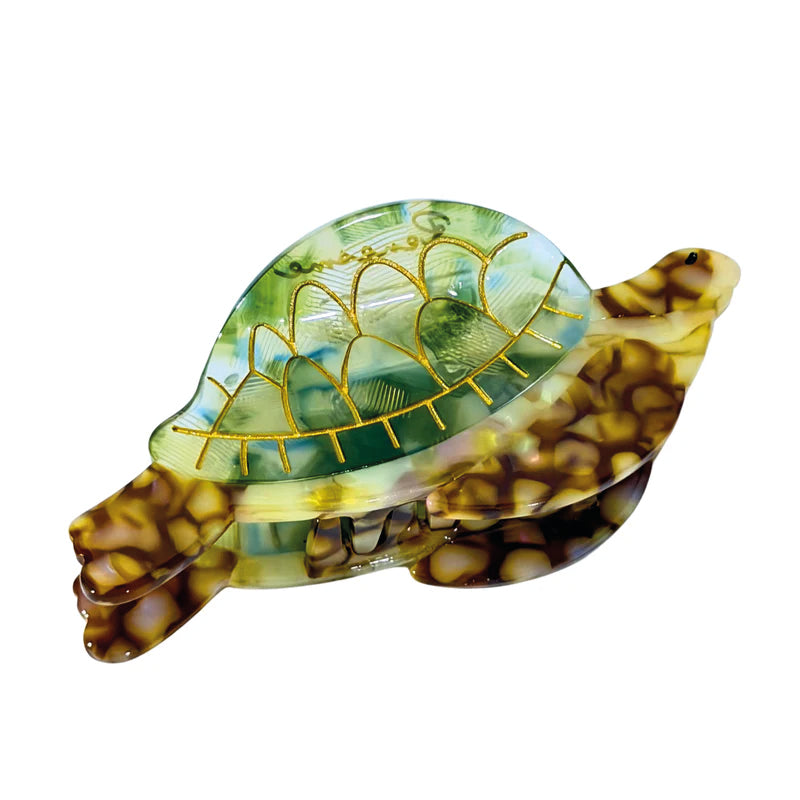 HAIR CLIP RENESME BERNA 2.0 - TORTUGA VERDE Y MARRÓN