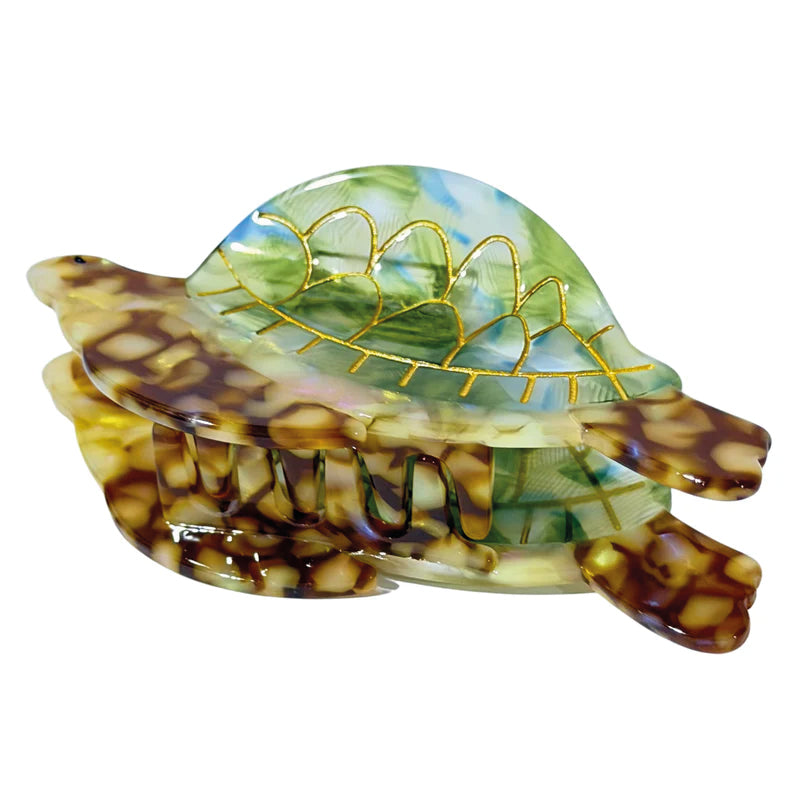 HAIR CLIP RENESME BERNA 2.0 - TORTUGA VERDE Y MARRÓN
