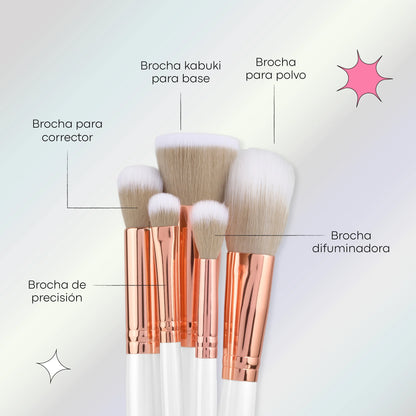 KIT DE BROCHAS X 13 LULA MARSHMALLOW