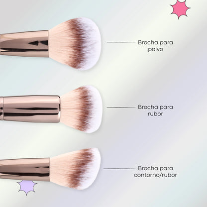 KIT DE BROCHAS X 6 LULA COOKIE