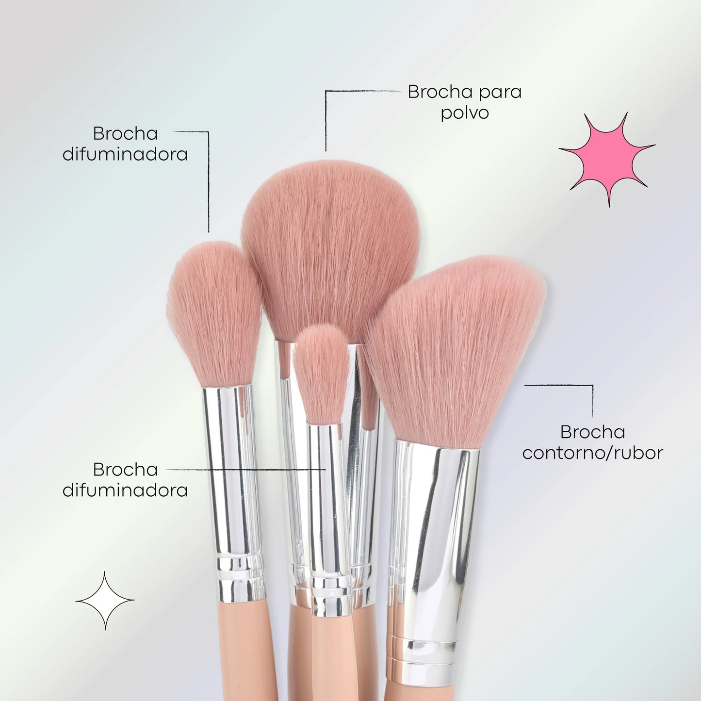 KIT DE BROCHAS X 8 LULA ROSY