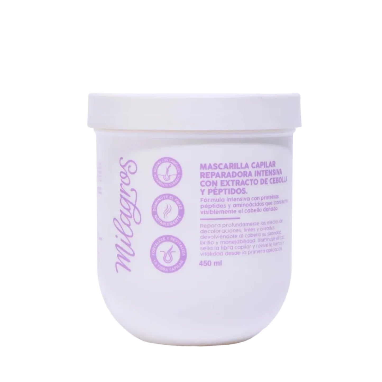 MASCARILLA CAPILAR MILAGROS REPARADORA CEBOLLA Y PÉPTIDOS