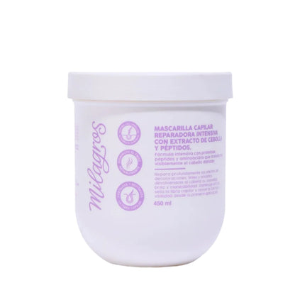 MASCARILLA CAPILAR MILAGROS REPARADORA CEBOLLA Y PÉPTIDOS