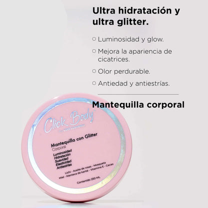 MATEQUILLA CORPORAL CLICK BODY CON GLITTER
