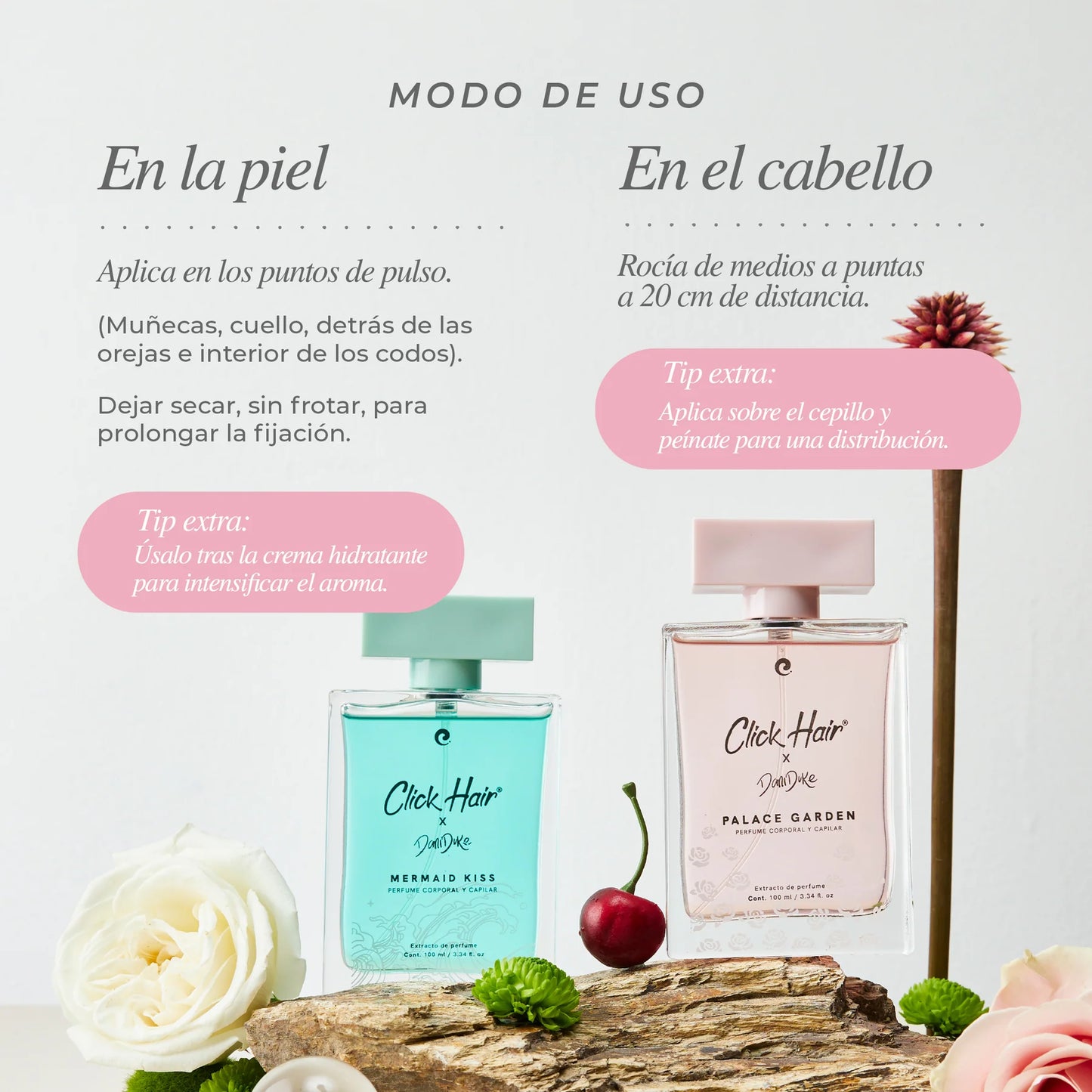 PERFUME CAPILAR Y CORPORAL CLICK HAIR DANI DUKE