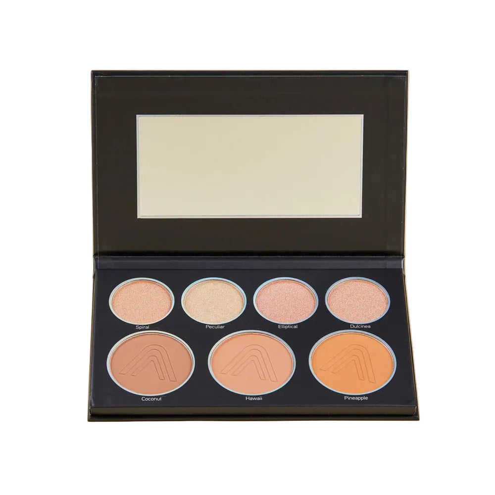 ILUMINADOR Y CONTORNO ATENEA PALETA GLAM BLACK X7 TONOS
