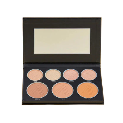 ILUMINADOR Y CONTORNO ATENEA PALETA GLAM BLACK X7 TONOS