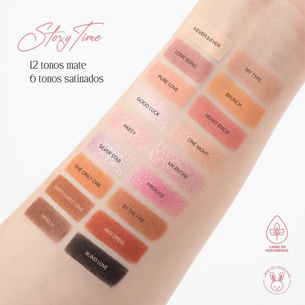 SOMBRA, BRONZER, RUBOR E ILUMINADOR ATENEA PALETA STORYTIME X24 TONOS
