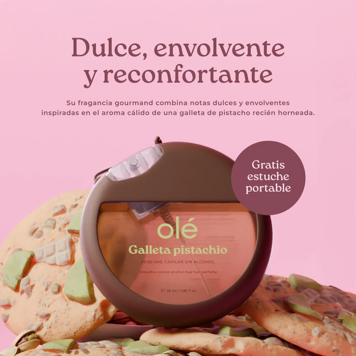 PERFUME CAPILAR GALLETA PISTACHIO CON ESTUCHE
