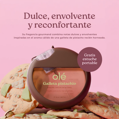 PERFUME CAPILAR GALLETA PISTACHIO CON ESTUCHE