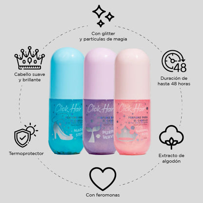 PERFUME CAPILAR CLICK HAIR PRINCESAS