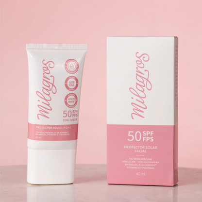 PROTECTOR SOLAR MILAGROS 50 SPF/FPS CON COLOR