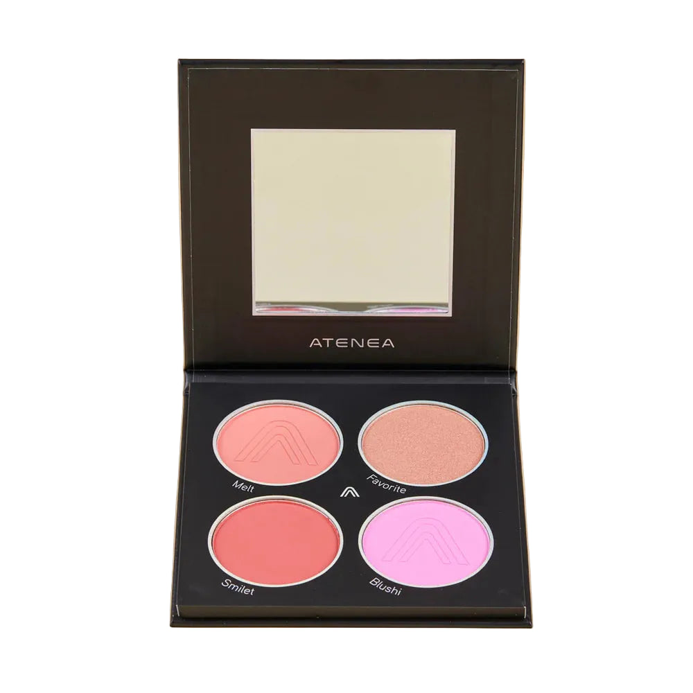RUBOR ATENEA PALETA GLAMBLACK X4 TONOS