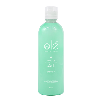 SHAMPOO 2 EN 1 VINAGRE DE MANZANA