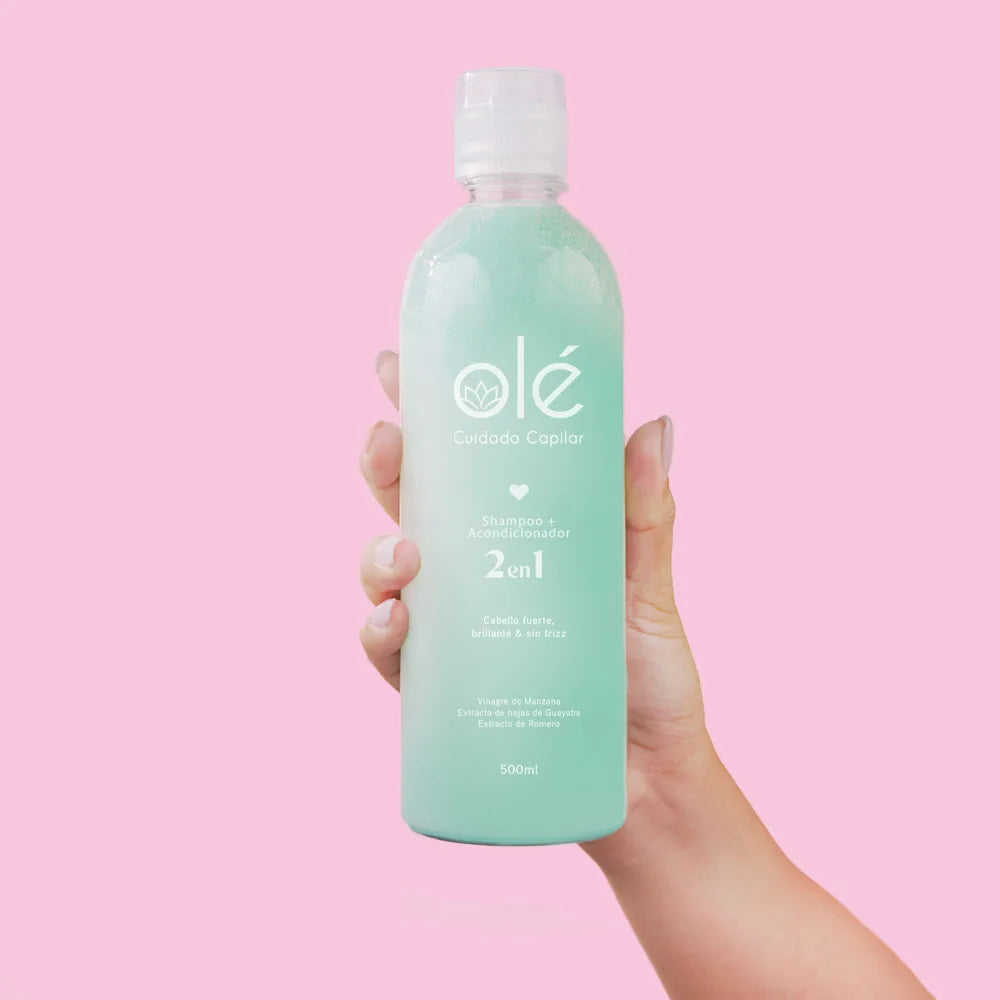 SHAMPOO 2 EN 1 VINAGRE DE MANZANA