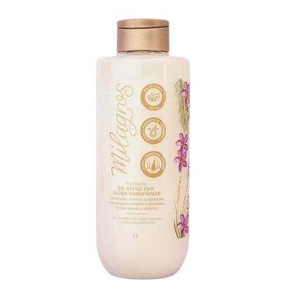 SHAMPOO MILAGROS ARROZ CON ÁCIDO HIALURÓNICO