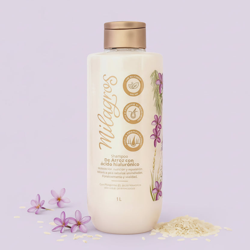 SHAMPOO MILAGROS ARROZ CON ÁCIDO HIALURÓNICO
