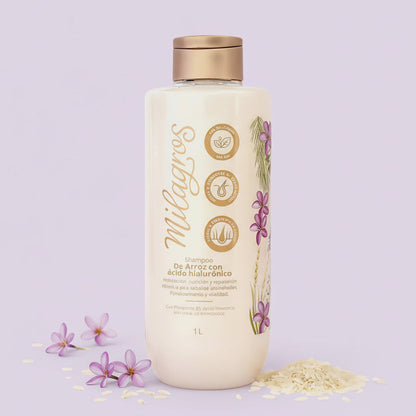 SHAMPOO MILAGROS ARROZ CON ÁCIDO HIALURÓNICO