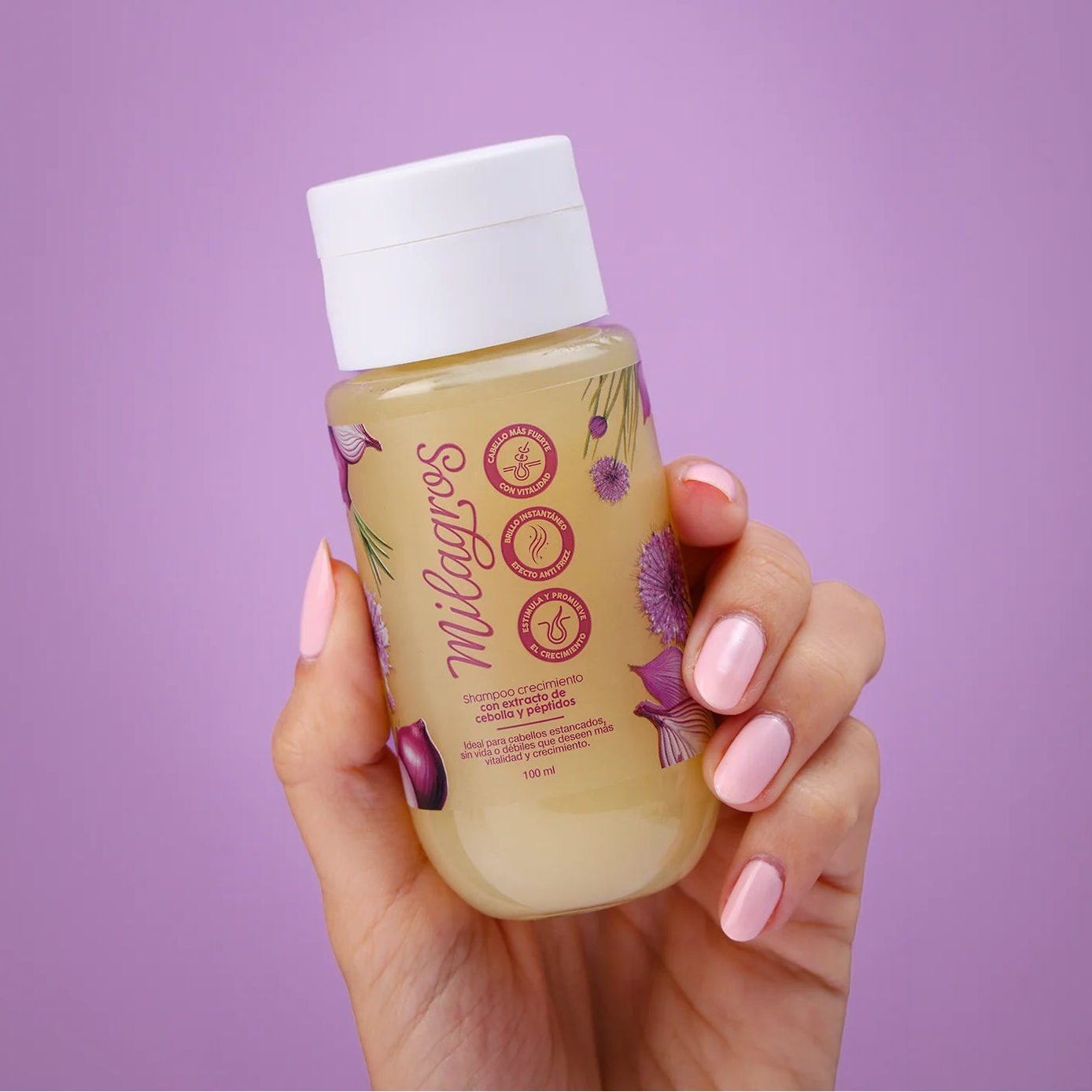SHAMPOO MILAGROS CRECIMIENTO CEBOLLA Y PÉPTIDOS