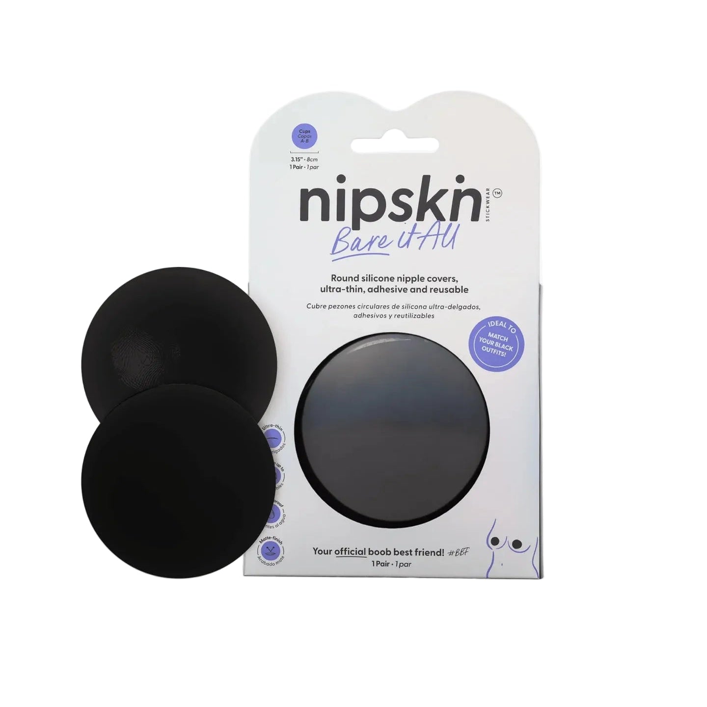 NIPCOVER NIPSKIN BARE IT ALL BLACK
